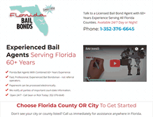 Tablet Screenshot of floridabailbonds.com